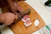 Chopped pork belly
